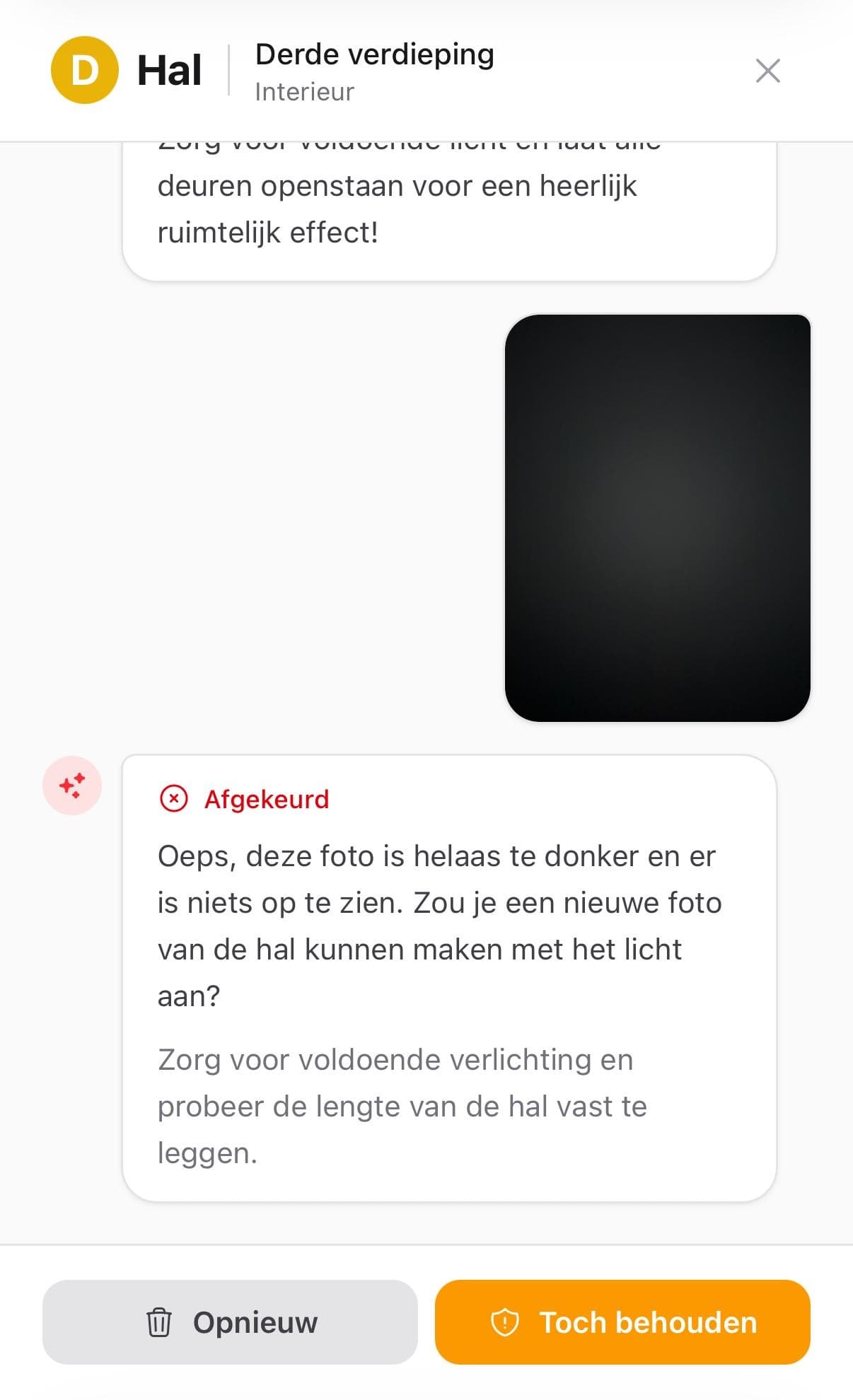 AI-beoordeling van een ingezonden foto